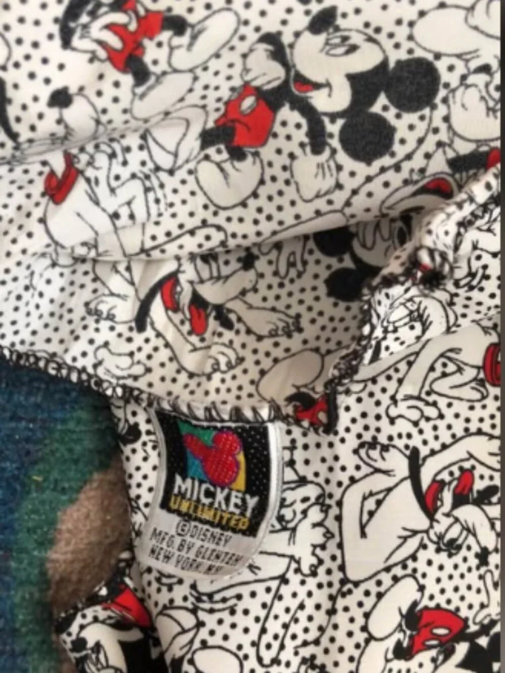 Mickey Vintage Disney Characters Mickey Mouse Pluto Scarf
